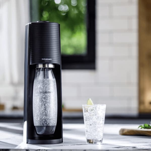 Saturator SodaStream Terra + 3 pulloa musta