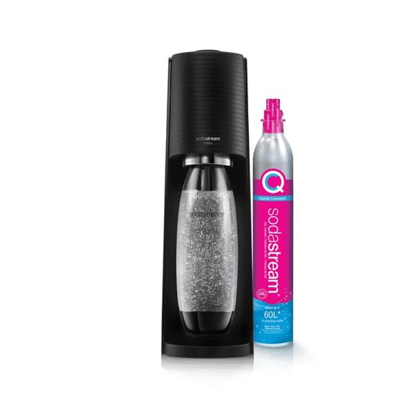 Saturator SodaStream Terra + 3 pulloa musta