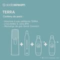 Miniatyrbillede 3 af 6: SODASTREAM sodavands- og danskvandsmaskine - TERRA White - 2 opvaskemaskine-sikre flasker - 1 60L gaspåfyldning