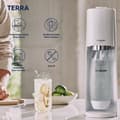 Miniatyrbillede 4 af 6: SODASTREAM sodavands- og danskvandsmaskine - TERRA White - 2 opvaskemaskine-sikre flasker - 1 60L gaspåfyldning
