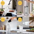 Miniatyrbillede 6 af 6: SODASTREAM sodavands- og danskvandsmaskine - TERRA White - 2 opvaskemaskine-sikre flasker - 1 60L gaspåfyldning