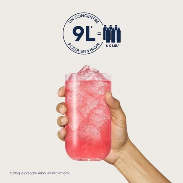 SODASTREAM-tiivisteet - 6 sokerittoman mansikkatiivisteen pakkaus - Jopa 54 litraan juomia - 440 ml