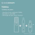 Miniatyrbillede 4 af 6: SODASTREAM sodavands- og danskvandsmaskine - TERRA Blue - 1 opvaskemaskine-sikker flaske - 1 60L gaspåfyldning