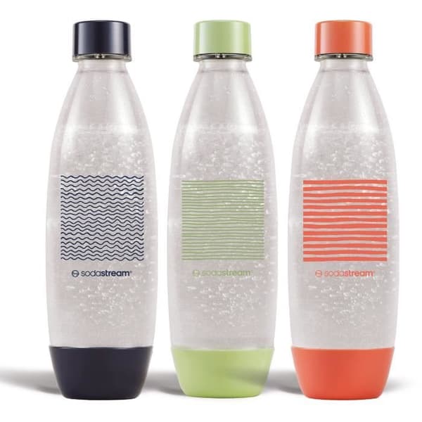 SODASTREAM-flaskor - Fuse Limited Edition - Pack med 3 flaskor 1L - Utan PFAS