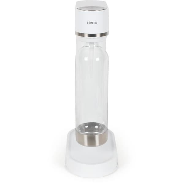 Läskmaskin - LIVOO - DOM464 - 1L - Fungerar med tryck - Ingen ström - PET-flaska - Kompatibel med Sodastream-cylindrar