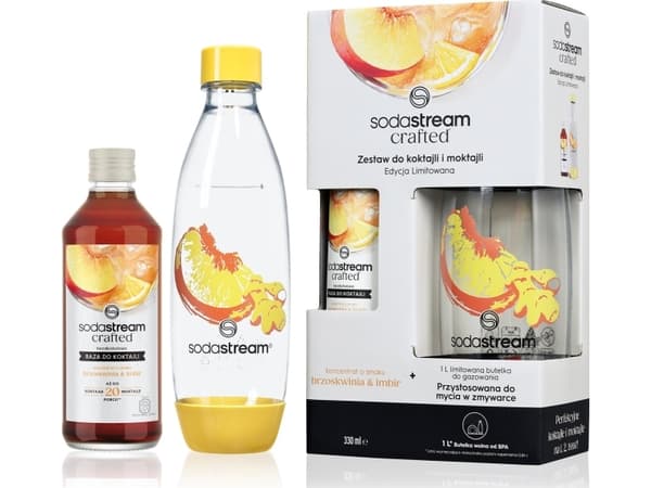 Sodastream Crafted Kit Peach & Ginger 330ml og Fuse 1L flaske