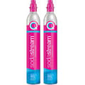 Miniatyrbild 1 av 2: Sodastream Set med 2 CO2-gasbehållare 60l quick connect för kolsyramaskin - 2 x quick connect behållare