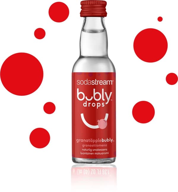 SodaStream Bubly Drops med smak av granatäpple