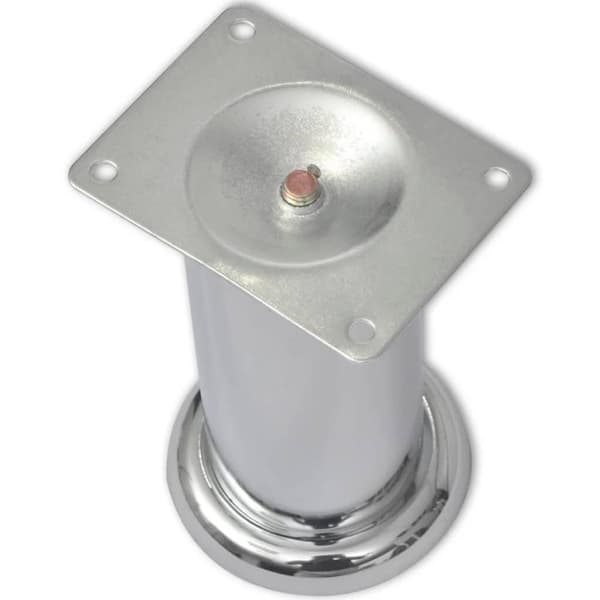 vidaXL 4 Pyöreää Sohvanjalkaa 120 mm kromi