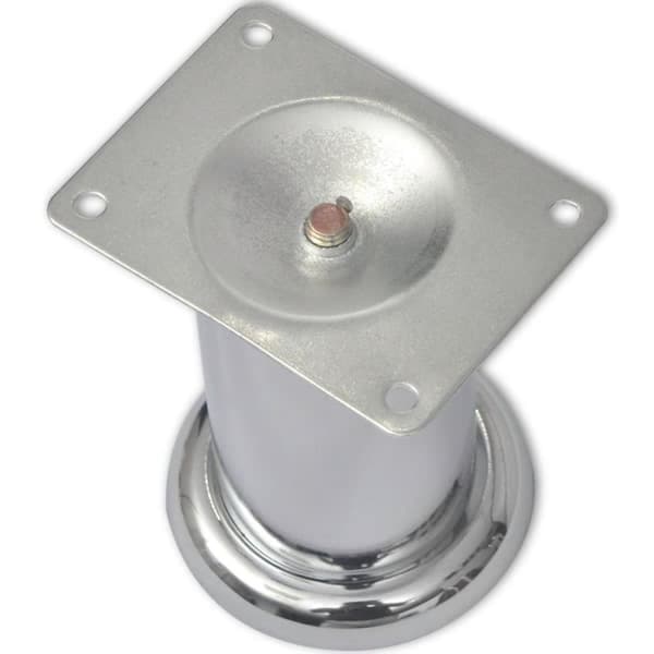 vidaXL 4 Pyöreää Sohvanjalkaa 60 mm kromi