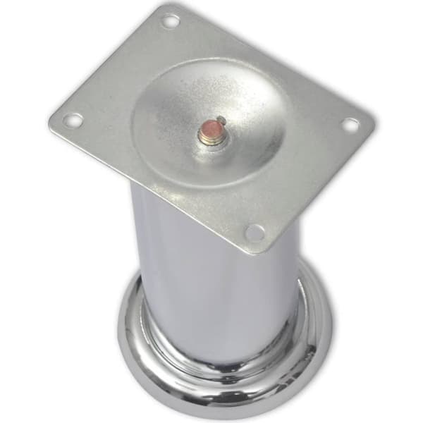 vidaXL Pyöreät sohvanjalat 8 kpl kromi 120 mm