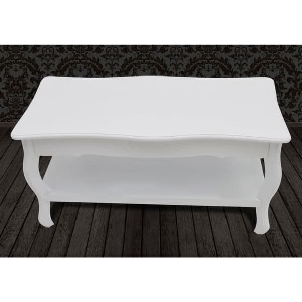 vidaXL sofabord 2 niveauer MDF hvid