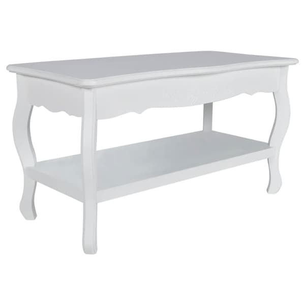 vidaXL sofabord 2 niveauer MDF hvid