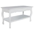 Miniatyrbillede 1 af 6: vidaXL sofabord 2 niveauer MDF hvid