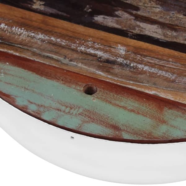 vidaXL Skålformade soffbord återvunnet massivt trä 2 st