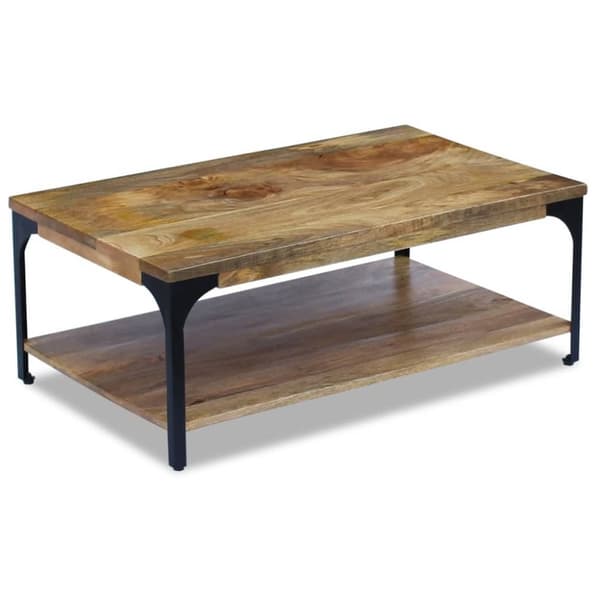 vidaXL sofabord mangotræ 100x60x38 cm