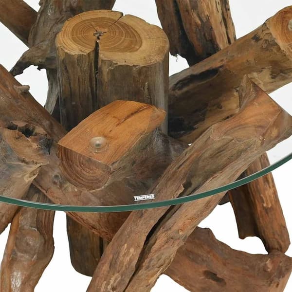 vidaXL Sofabord heltre teak drivved 60 cm change2