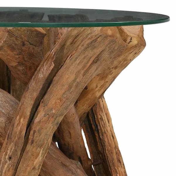 vidaXL Sofabord heltre teak drivved 60 cm change2