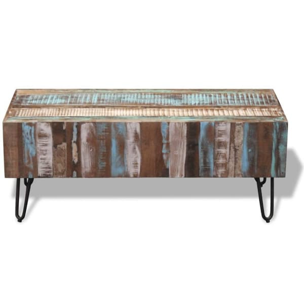 vidaXL sofabord 100x50x38 cm massivt genbrugstræ