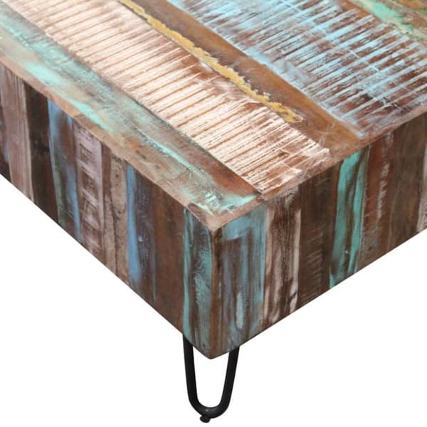 vidaXL sofabord 100x50x38 cm massivt genbrugstræ