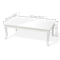 Miniatyrbilde 5 av 5: vidaXL Sofabord 115x65x42 cm høyglans hvit change2