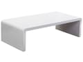 Miniatyrbild 1 av 6: Soffbord Vit Rektangulär Topp Glansig Minimalistisk Modern Vardagsrum