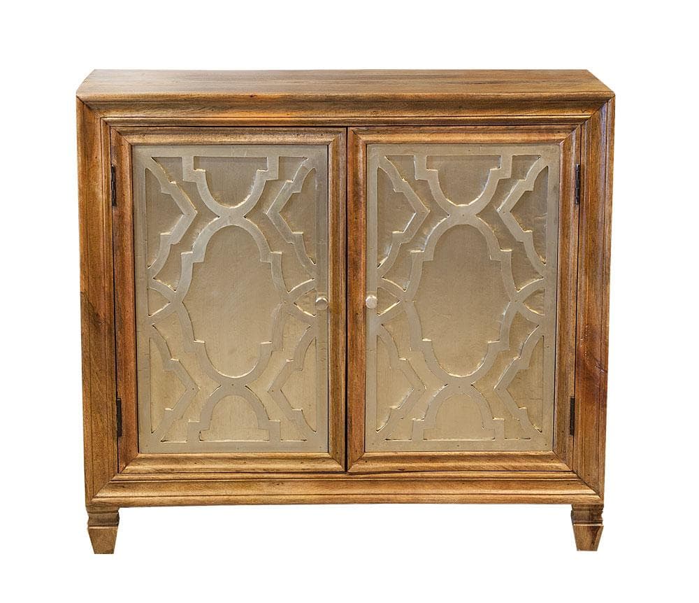 Ett vackert skåp med intressanta mönster, två dörrar