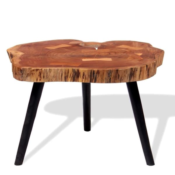 vidaXL Puunrunko-sohvapöytä Akaasiapuu (55-60) x40 cm