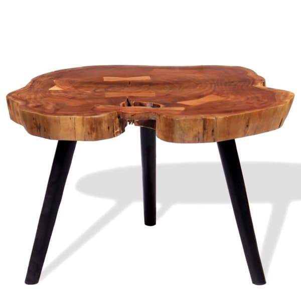 vidaXL Puunrunko-sohvapöytä Akaasiapuu (55-60) x40 cm