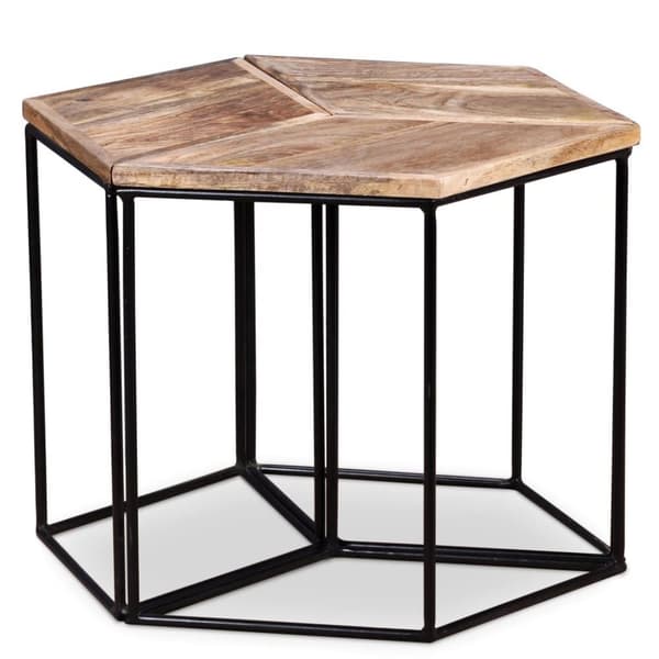 vidaXL Sofabord heltre mango 56x48x40 cm change2