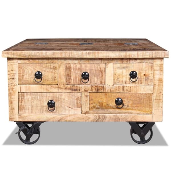 vidaXL sofabord 70x70x40 cm ru mangotræ