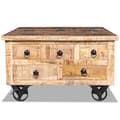 Miniatyrbillede 6 af 10: vidaXL sofabord 70x70x40 cm ru mangotræ
