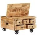 Miniatyrbillede 7 af 10: vidaXL sofabord 70x70x40 cm ru mangotræ
