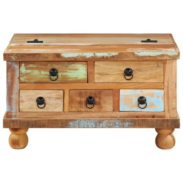 vidaXL sofabord 70x70x38 cm genbrugstræ