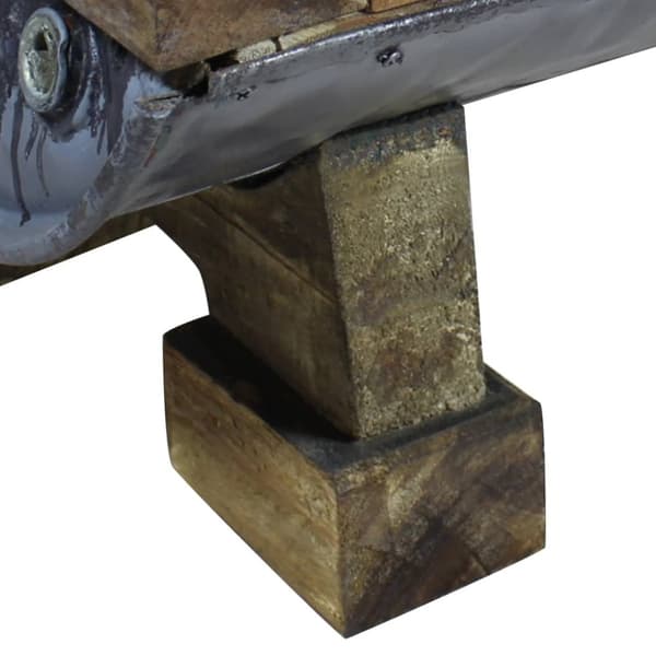 vidaXL sofabord massivt genbrugstræ 90 x 50 x 35 cm