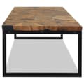 Miniatyrbillede 7 af 10: vidaXL sofabord i teaktræ og plastik 110 x 60 x 40 cm