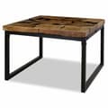 Miniatyrbillede 5 af 10: vidaXL sofabord teaktræ og plastik 60 x 60 x 40 cm