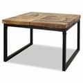 Miniatyrbillede 1 af 10: vidaXL sofabord teaktræ og plastik 60 x 60 x 40 cm