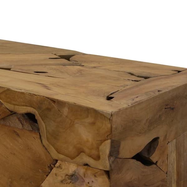 vidaXL sofabord 90x50x30 cm ægte teaktræ brun
