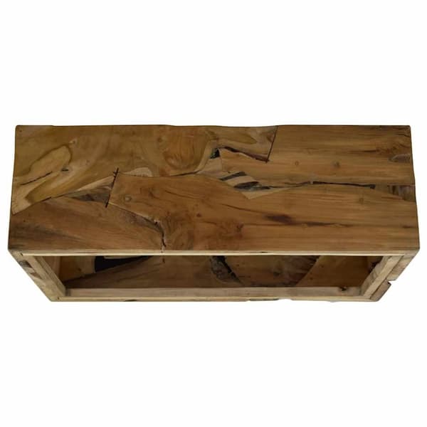 vidaXL sofabord 90x50x30 cm ægte teaktræ brun