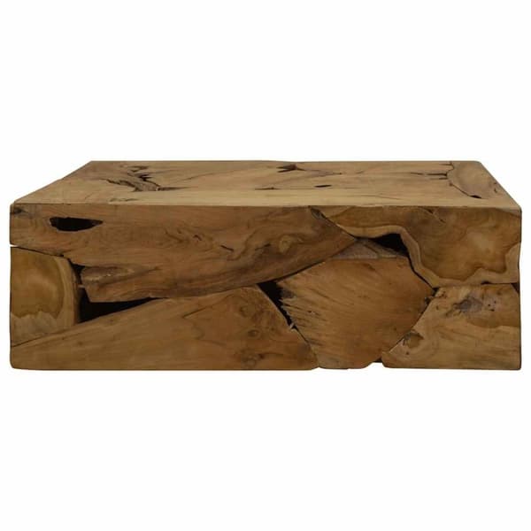 vidaXL sofabord 90x50x30 cm ægte teaktræ brun