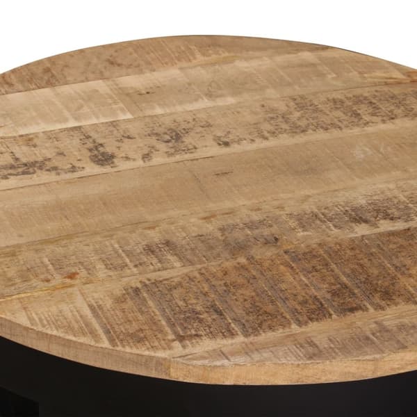vidaXL Soffbord massivt grovt mangoträ 60x40 cm
