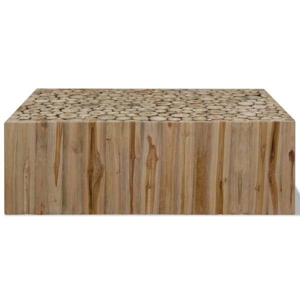 vidaXL Sohvapöytä 90x50x30 cm aito tiikki