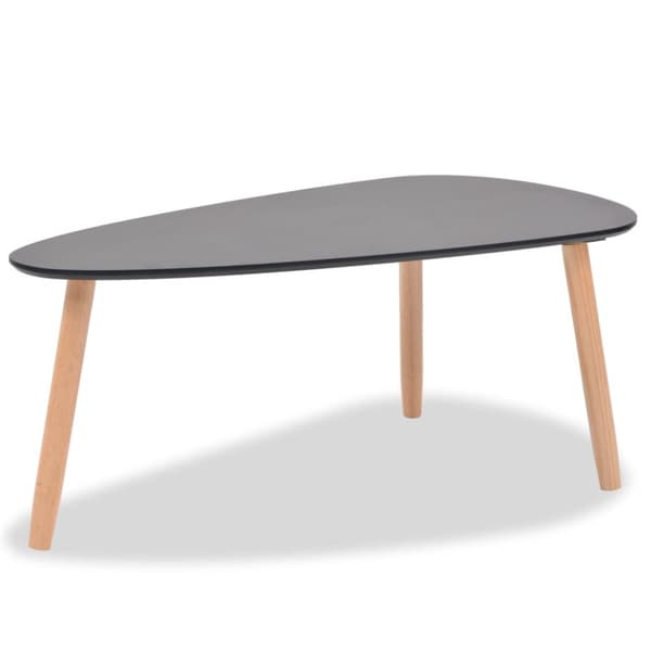 vidaXL Sofabord sett 2 deler heltre furu svart change2