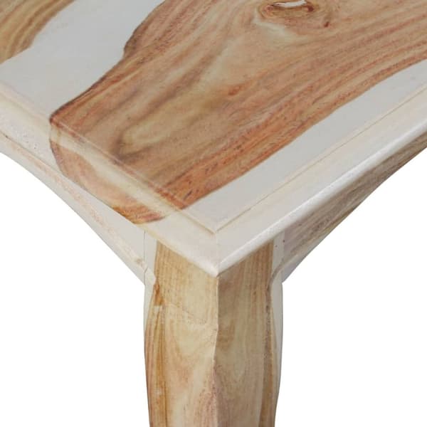 vidaXL Soffbord massivt sheeshamträ 110x60x35 cm
