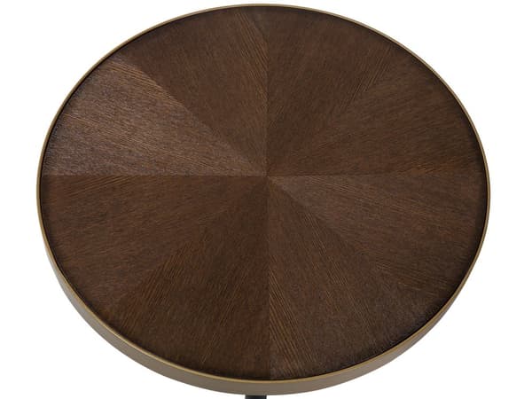 Minimalistiskt bord med metalla ben
