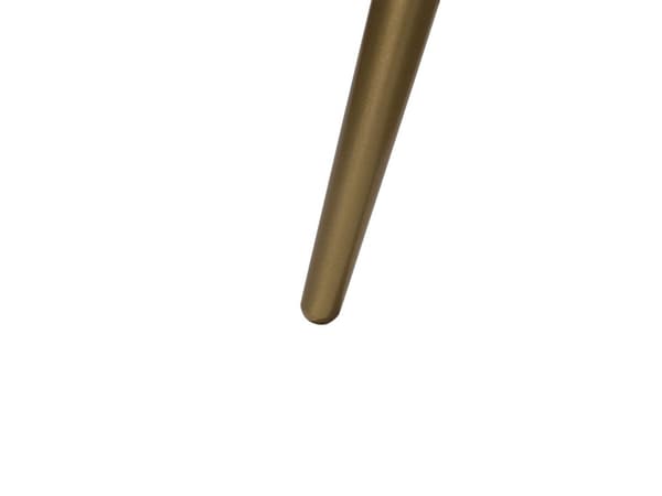 Minimalistiskt bord med metalla ben