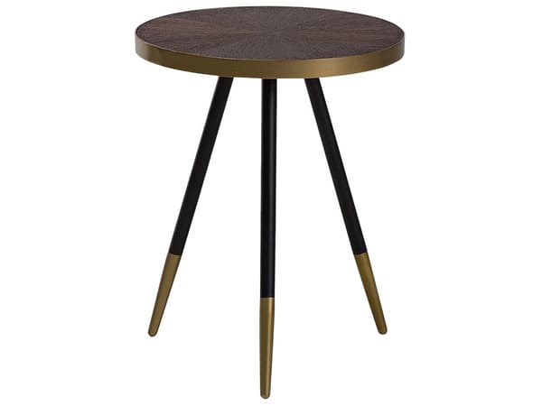 Minimalistiskt bord med metalla ben