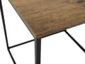 Miniatyrbillede 8 af 10: Sofaborde Mørkt Træ Sort Metal 39 / 42 cm Små Firkantede Sideborde Moderne Indskudsborde Industriel Stue Indretning Lille Hjørneborde Design