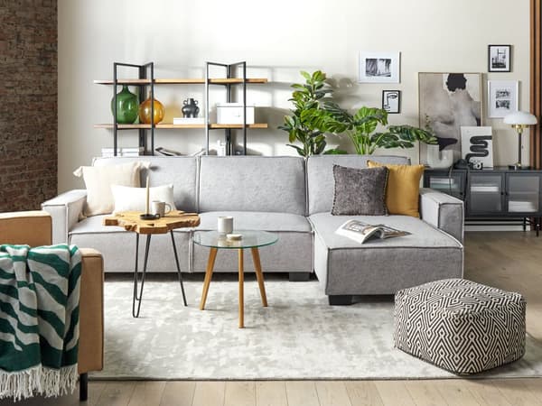 Sofaborde Lyst Træben og Glas Sæt runde ø 50 / 40 cm Dekorative Moderne Indskudsborde til Stuen Design Hjørneborde Tilbehør Inspiration